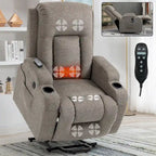 Poltrona Reclinabile Power Lift con Massaggio, Calore, Porte USB e Portabicchieri
