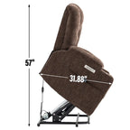 Poltrona Reclinabile Power Lift con Massaggio, Calore, Porte USB e Portabicchieri
