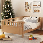 Letto a piattaforma a basso profilo per bambini con sponde di sicurezza