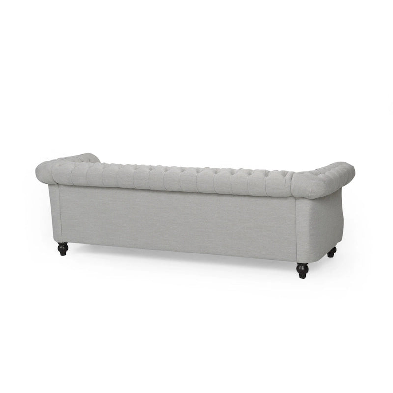 Divano a 3 posti Chesterfield con bottoni e borchie