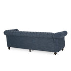 Divano a 3 posti Chesterfield con bottoni e borchie