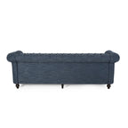 Divano a 3 posti Chesterfield con bottoni e borchie