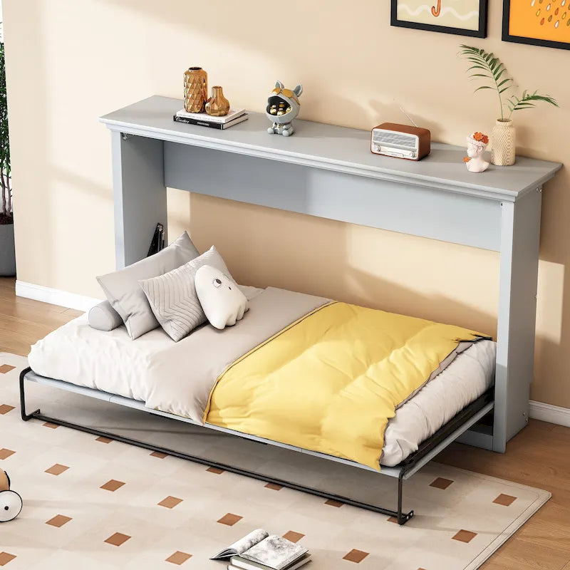 Letto a scomparsa matrimoniale con armadio per camere da letto piccole