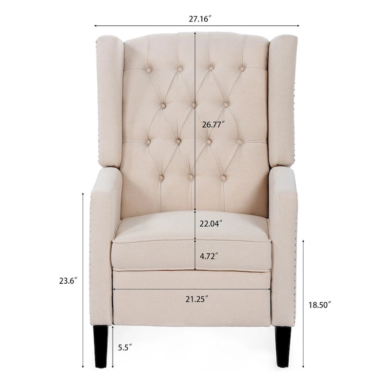 Poltrona reclinabile manuale Wing Chair