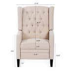 Poltrona reclinabile manuale Wing Chair