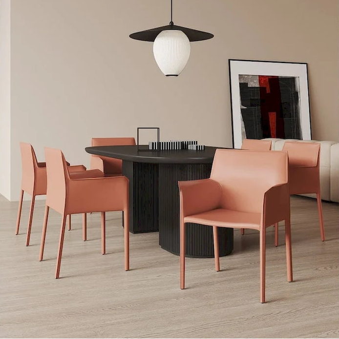 Paris Saddle Leather Dining Room Armchair