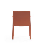 Poltroncina da pranzo in cuoio