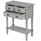 Consolle con cassetti e ripiano inferiore