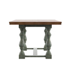Tavolo da pranzo in rovere da 78 pollici con base a trespolo a gambe tornite