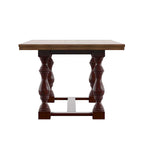 Tavolo da pranzo in rovere da 78 pollici con base a trespolo a gambe tornite