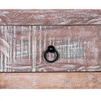 Comò da 81 cm in Legno Massello di Mango con 8 Cassetti