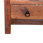 Comò da 81 cm in Legno Massello di Mango con 8 Cassetti
