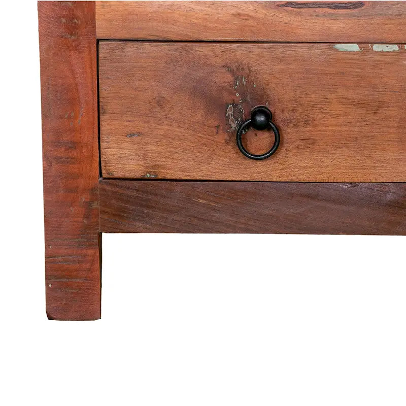 Comò da 81 cm in Legno Massello di Mango con 8 Cassetti
