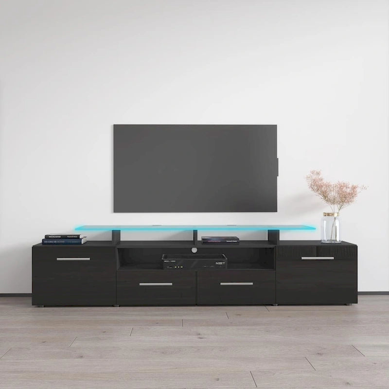 Mobile porta TV moderno con sistema di illuminazione a LED