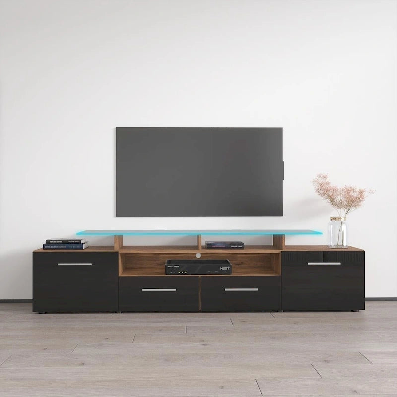 Mobile porta TV moderno con sistema di illuminazione a LED