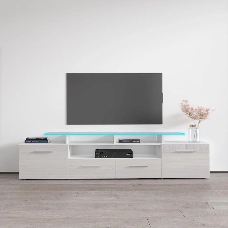 Mobile porta TV moderno con sistema di illuminazione a LED