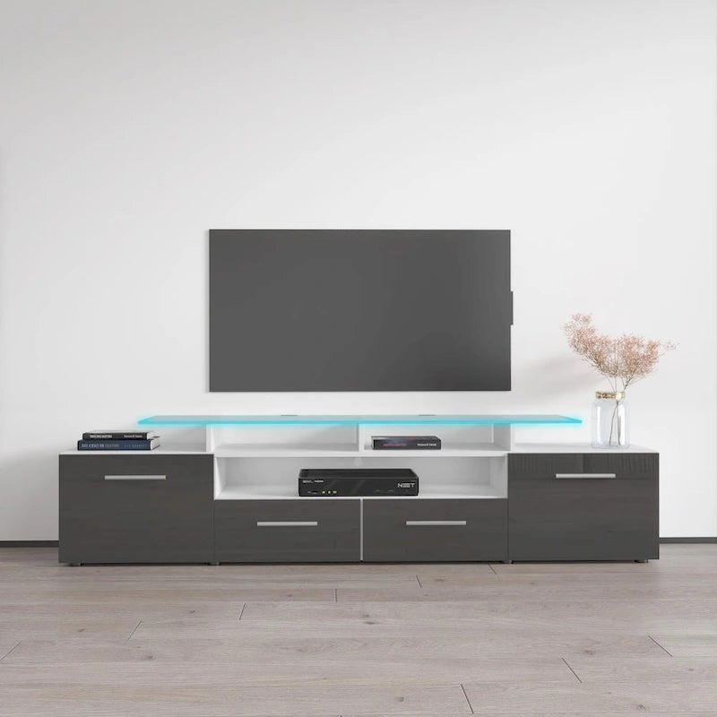 Mobile porta TV moderno con sistema di illuminazione a LED