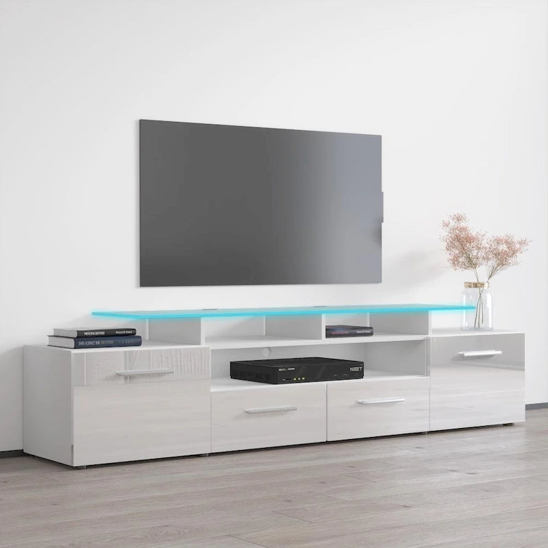 Mobile porta TV moderno con sistema di illuminazione a LED