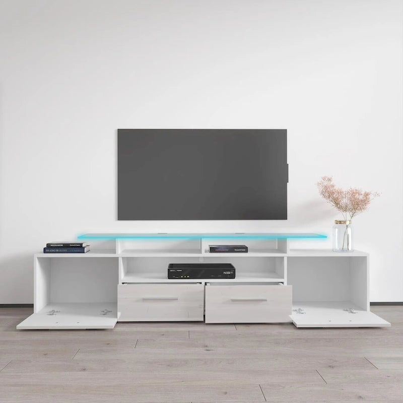Mobile porta TV moderno con sistema di illuminazione a LED