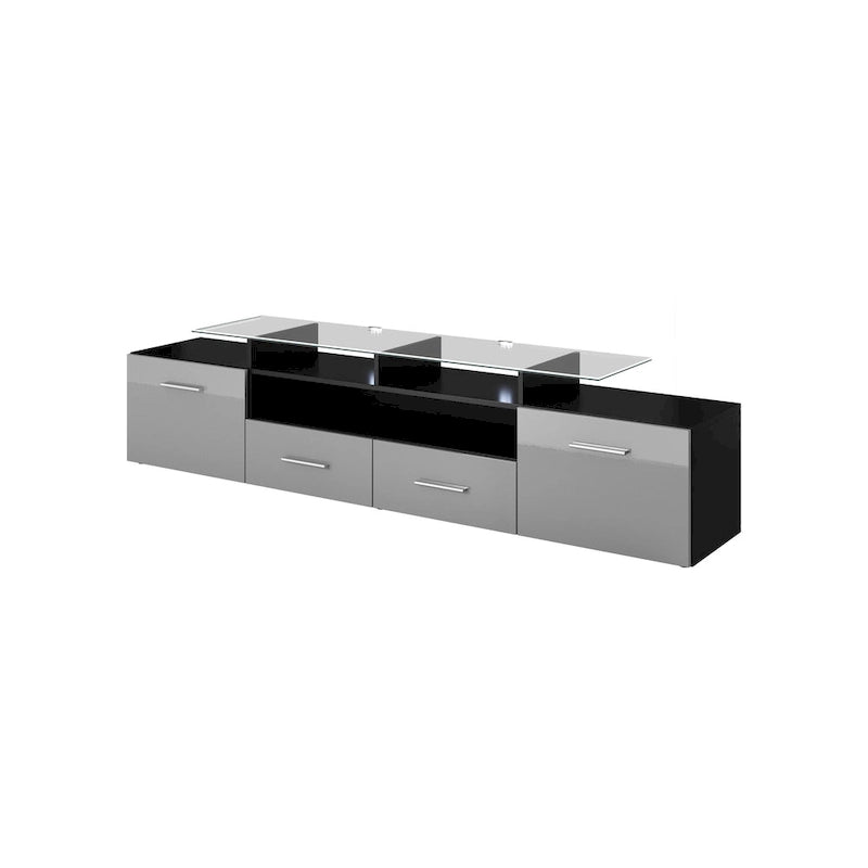 Mobile porta TV moderno con sistema di illuminazione a LED