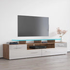 Mobile porta TV moderno con sistema di illuminazione a LED