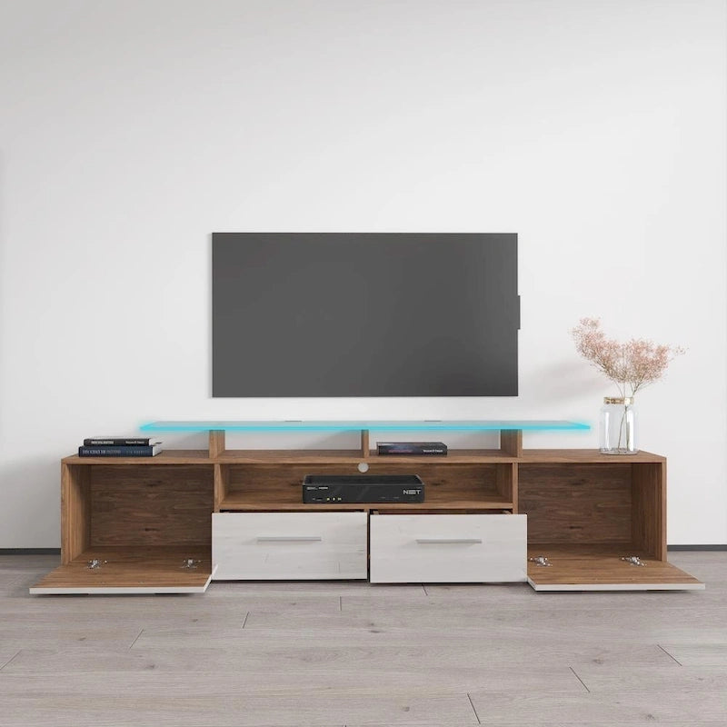 Mobile porta TV moderno con sistema di illuminazione a LED