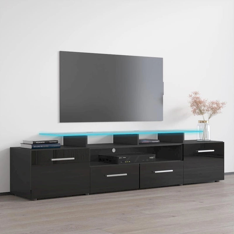 Mobile porta TV moderno con sistema di illuminazione a LED