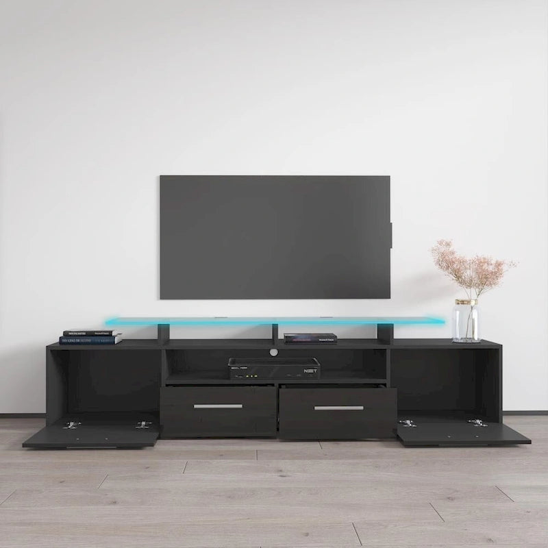 Mobile porta TV moderno con sistema di illuminazione a LED