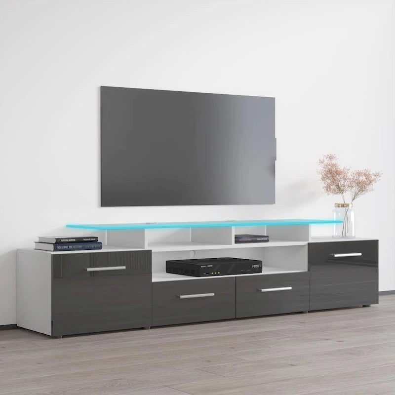 Mobile porta TV moderno con sistema di illuminazione a LED