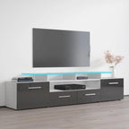 Mobile porta TV moderno con sistema di illuminazione a LED