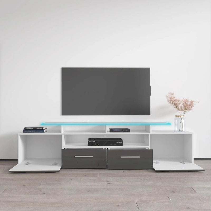 Mobile porta TV moderno con sistema di illuminazione a LED