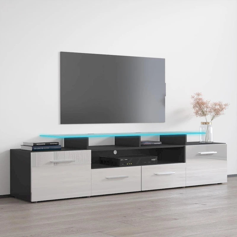 Mobile porta TV moderno con sistema di illuminazione a LED
