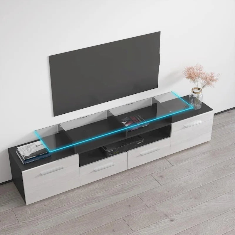 Mobile porta TV moderno con sistema di illuminazione a LED