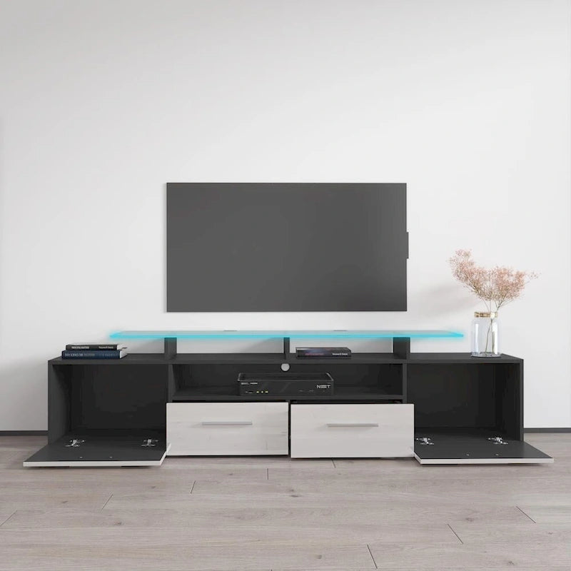 Mobile porta TV moderno con sistema di illuminazione a LED