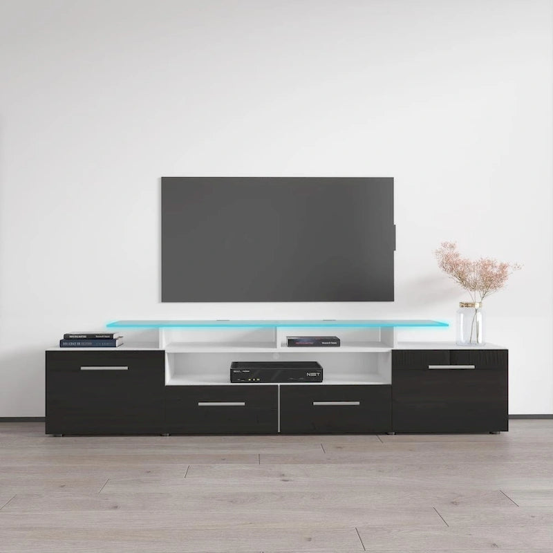 Mobile porta TV moderno con sistema di illuminazione a LED