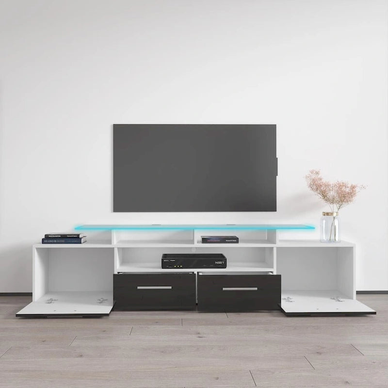 Mobile porta TV moderno con sistema di illuminazione a LED
