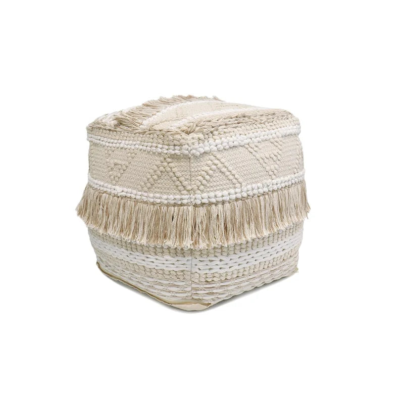 Pouf in cotone Grand Canyon, beige