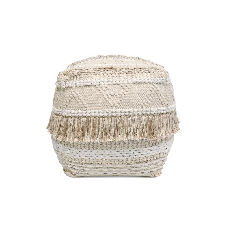 Pouf in cotone Grand Canyon, beige