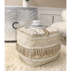 Pouf in cotone Grand Canyon, beige