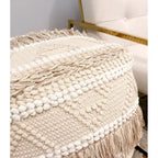 Pouf in cotone Grand Canyon, beige