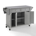 Carrello da Cucina con Piano in Acciaio Inox e Contenitore - 51,5 L x 18 P x 34 H