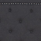 Letto imbottito a piattaforma con materasso a molle insacchettate da 25 cm