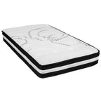 Letto imbottito a piattaforma con materasso a molle insacchettate da 25 cm