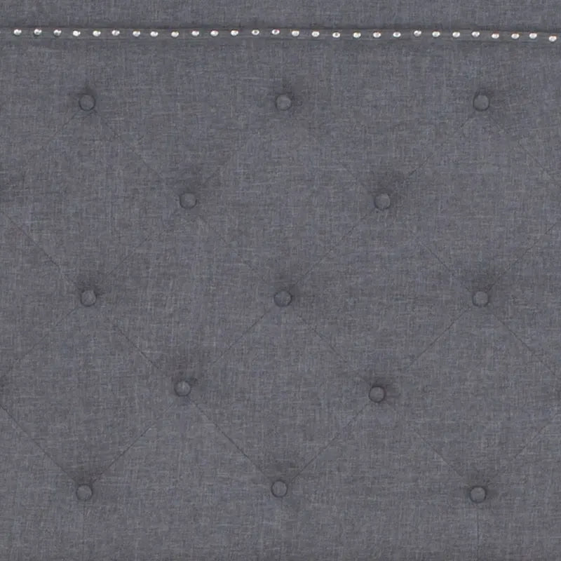 Letto imbottito a piattaforma con materasso a molle insacchettate da 25 cm