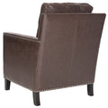 Poltrona Club in Tessuto Poliestere con Rivetti - 28.5"L x 31.9"P x 38.2"H