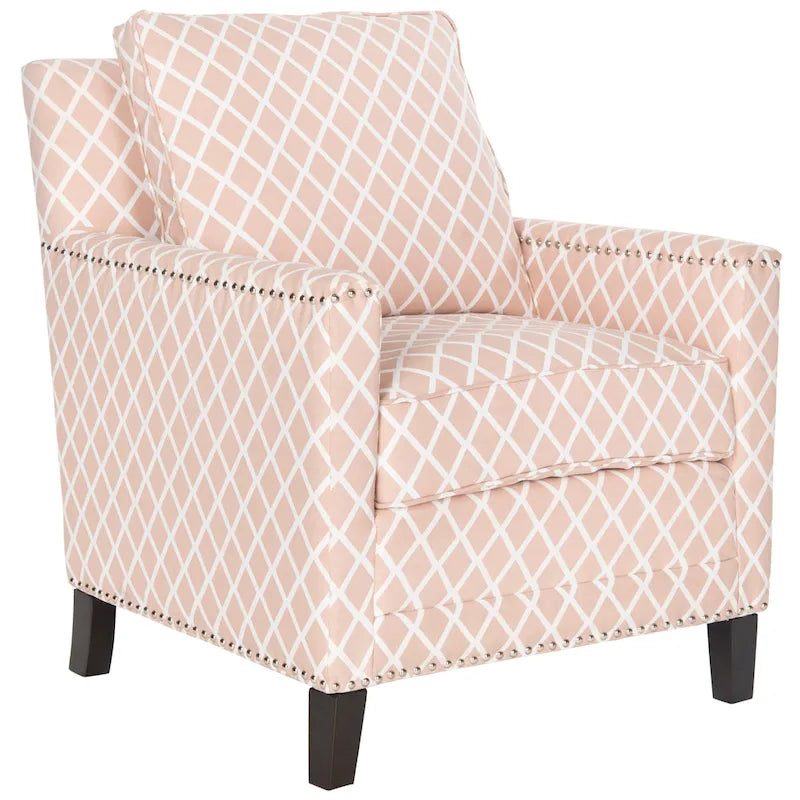Poltrona Club in Tessuto Poliestere con Rivetti - 28.5"L x 31.9"P x 38.2"H