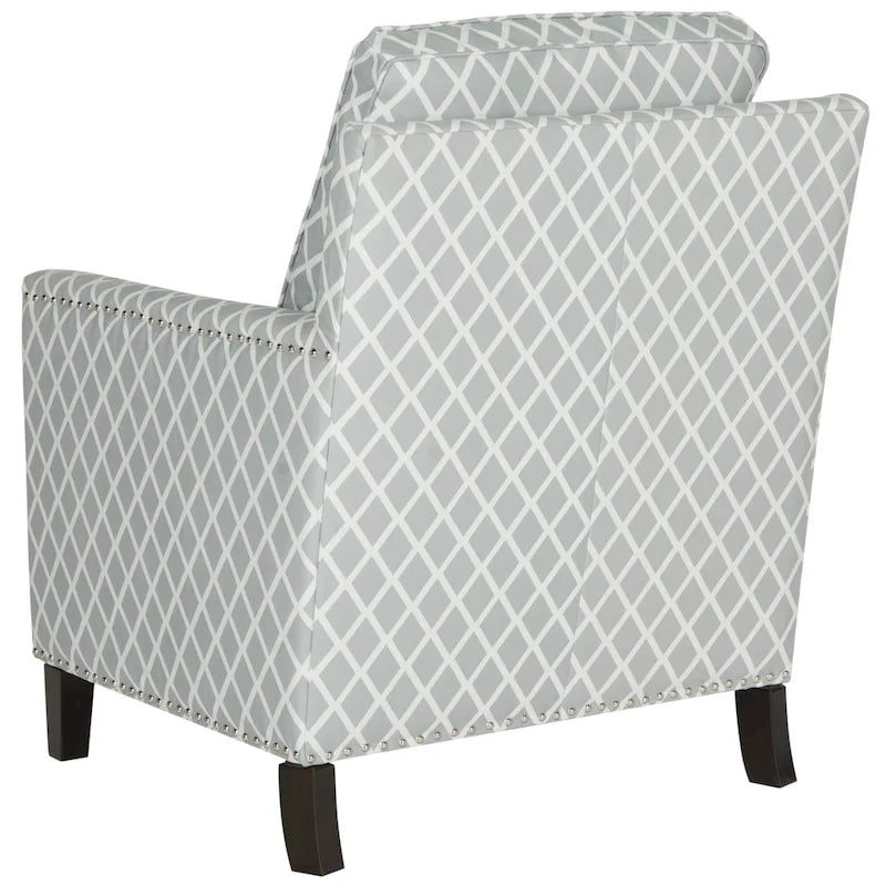 Poltrona Club in Tessuto Poliestere con Rivetti - 28.5"L x 31.9"P x 38.2"H