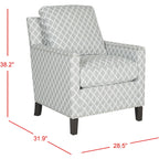 Poltrona Club in Tessuto Poliestere con Rivetti - 28.5"L x 31.9"P x 38.2"H