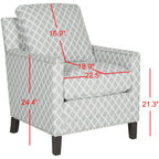 Poltrona Club in Tessuto Poliestere con Rivetti - 28.5"L x 31.9"P x 38.2"H