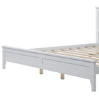 Struttura Letto King Size con Testiera, in Legno di Pino e MDF